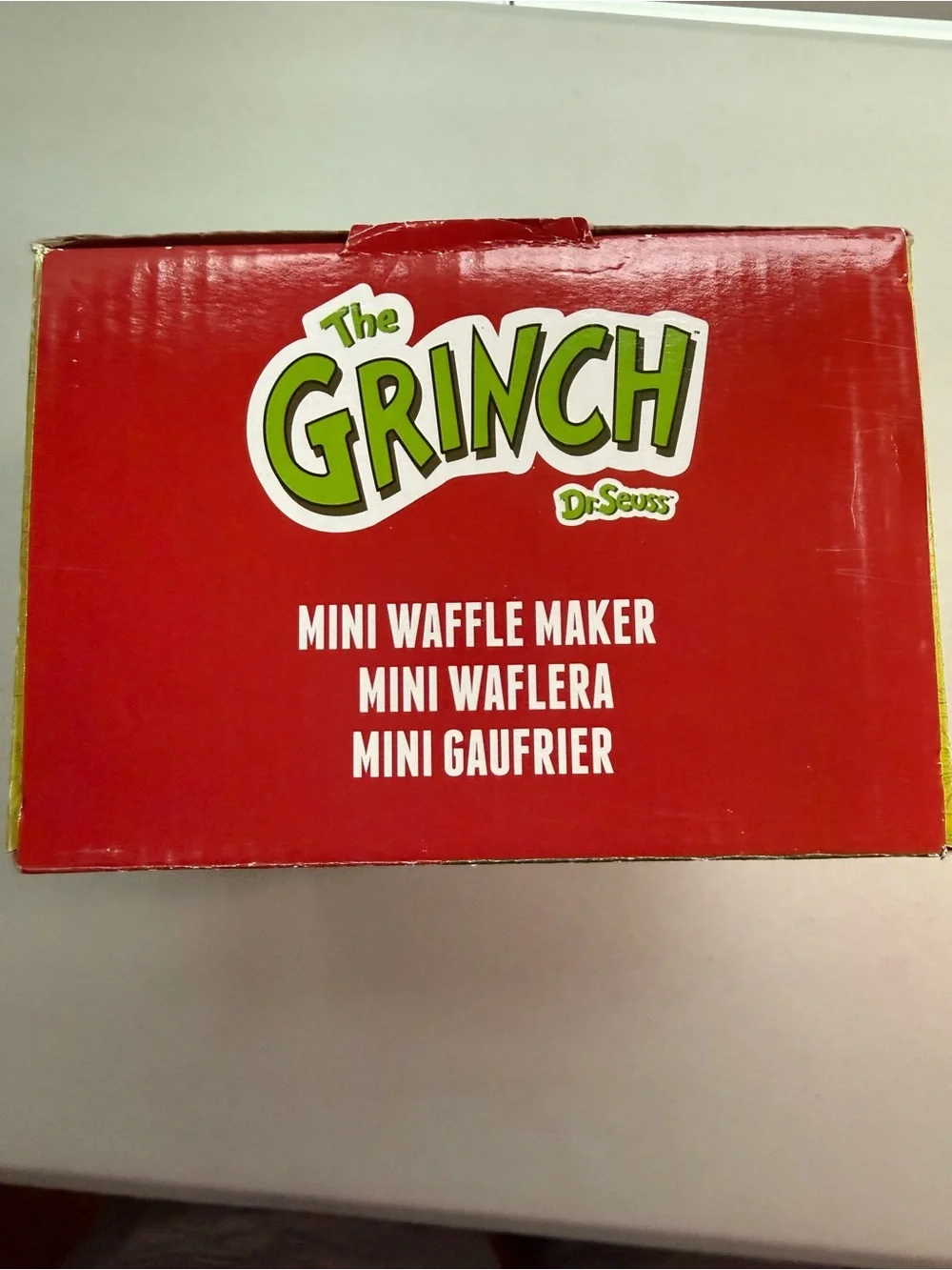 The Grinch Red Mini Waffle Maker by Dr. Seuss